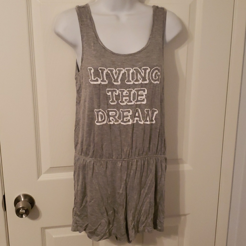 Grey tank PJ romper